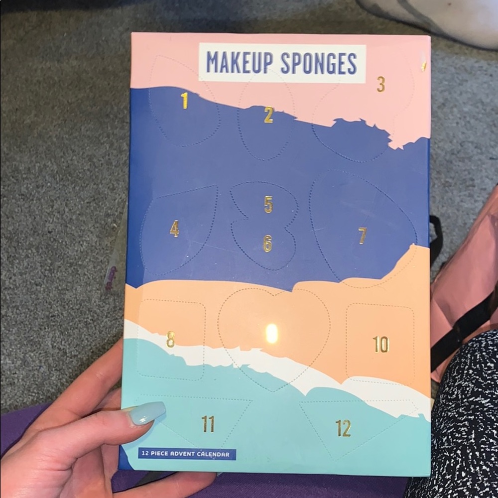 Makeup sponge advent calendar